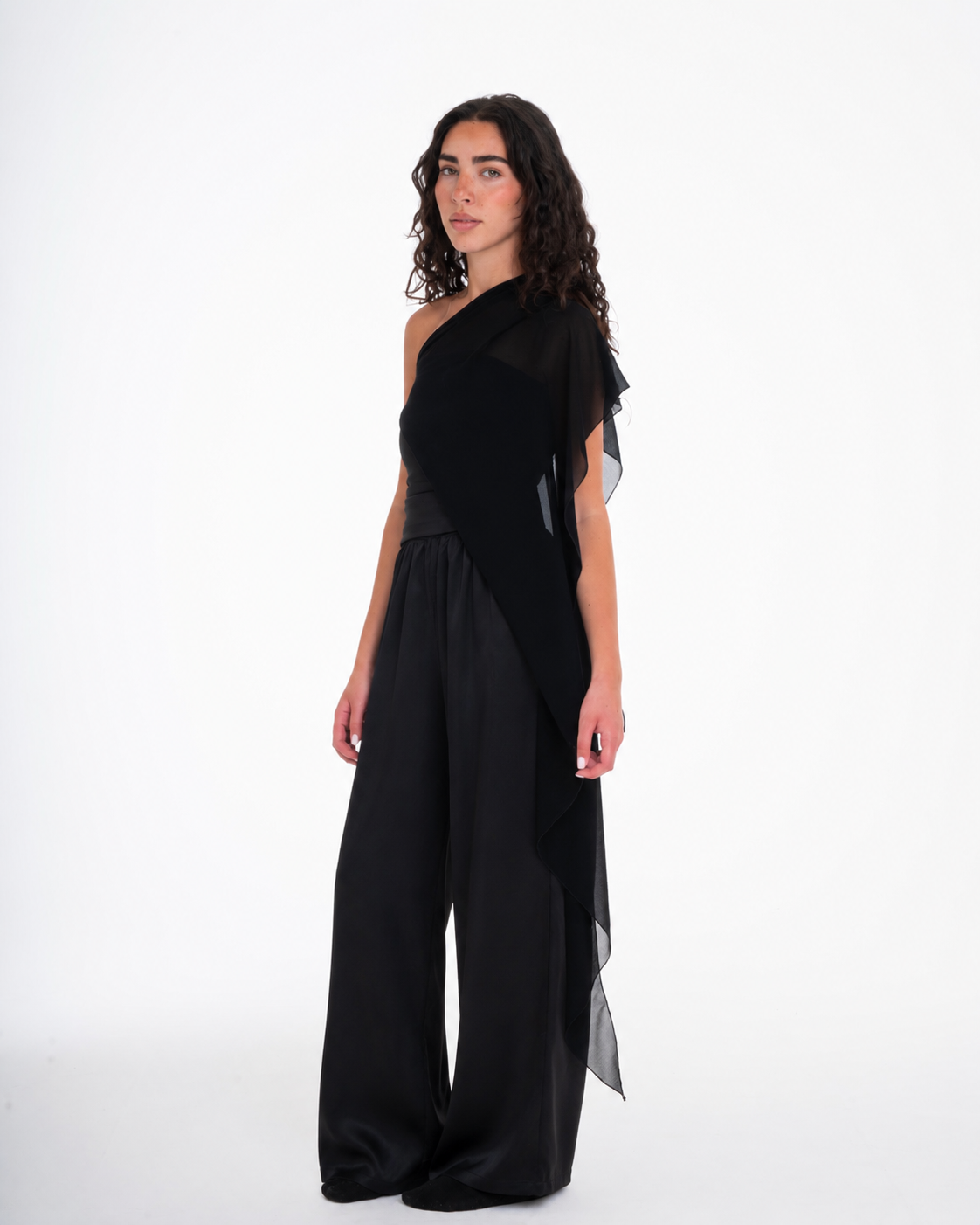 Black Chiffon Top