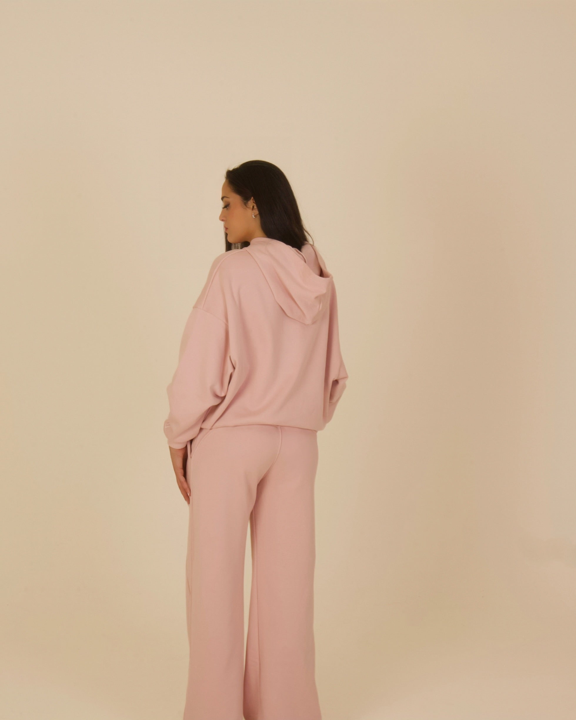 Pastel Pink Hoodie Set