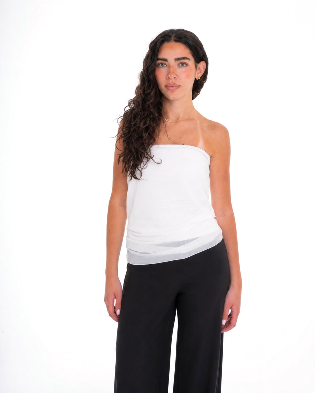 White Chiffon Top