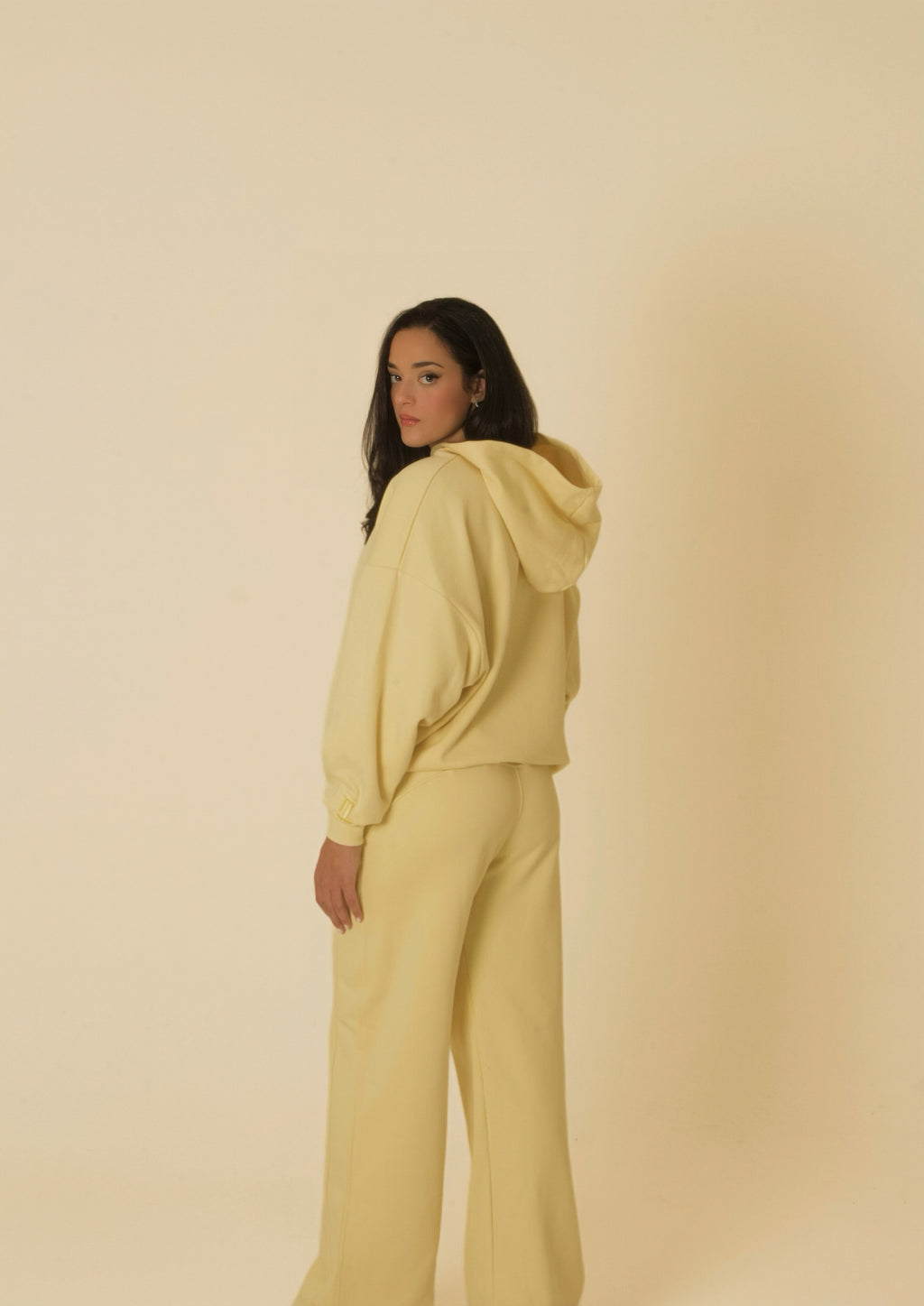 Pastel Yellow Hoodie Set