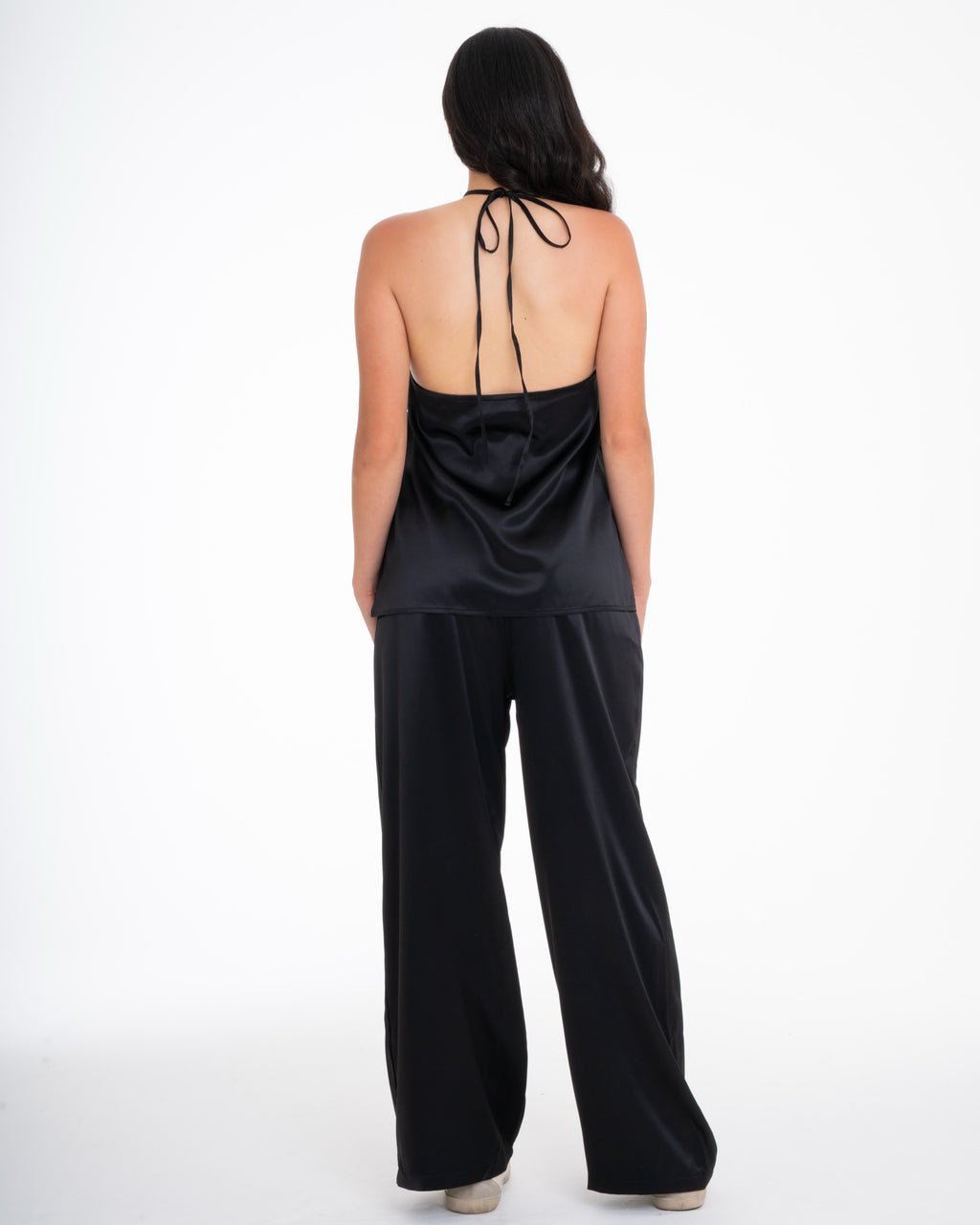 The Black Satin Set