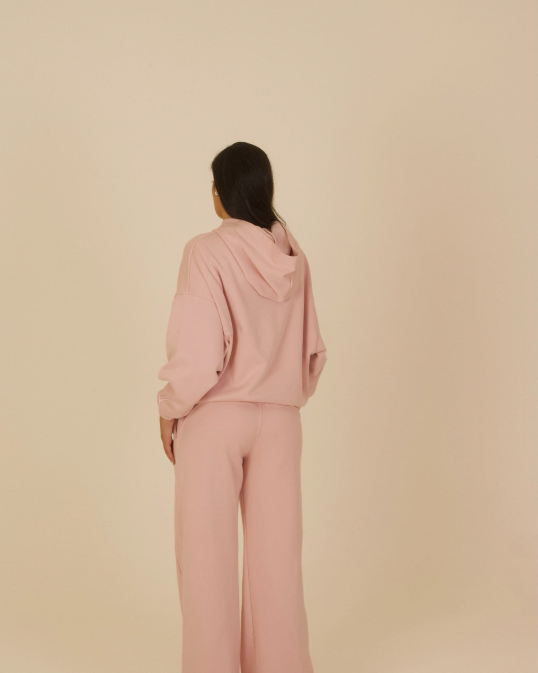 Pastel Pink Hoodie Set