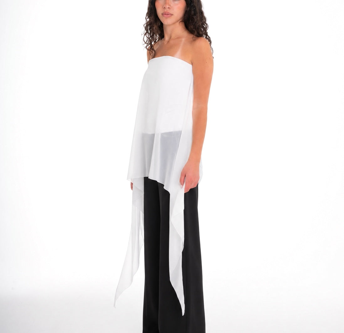 White Chiffon Top