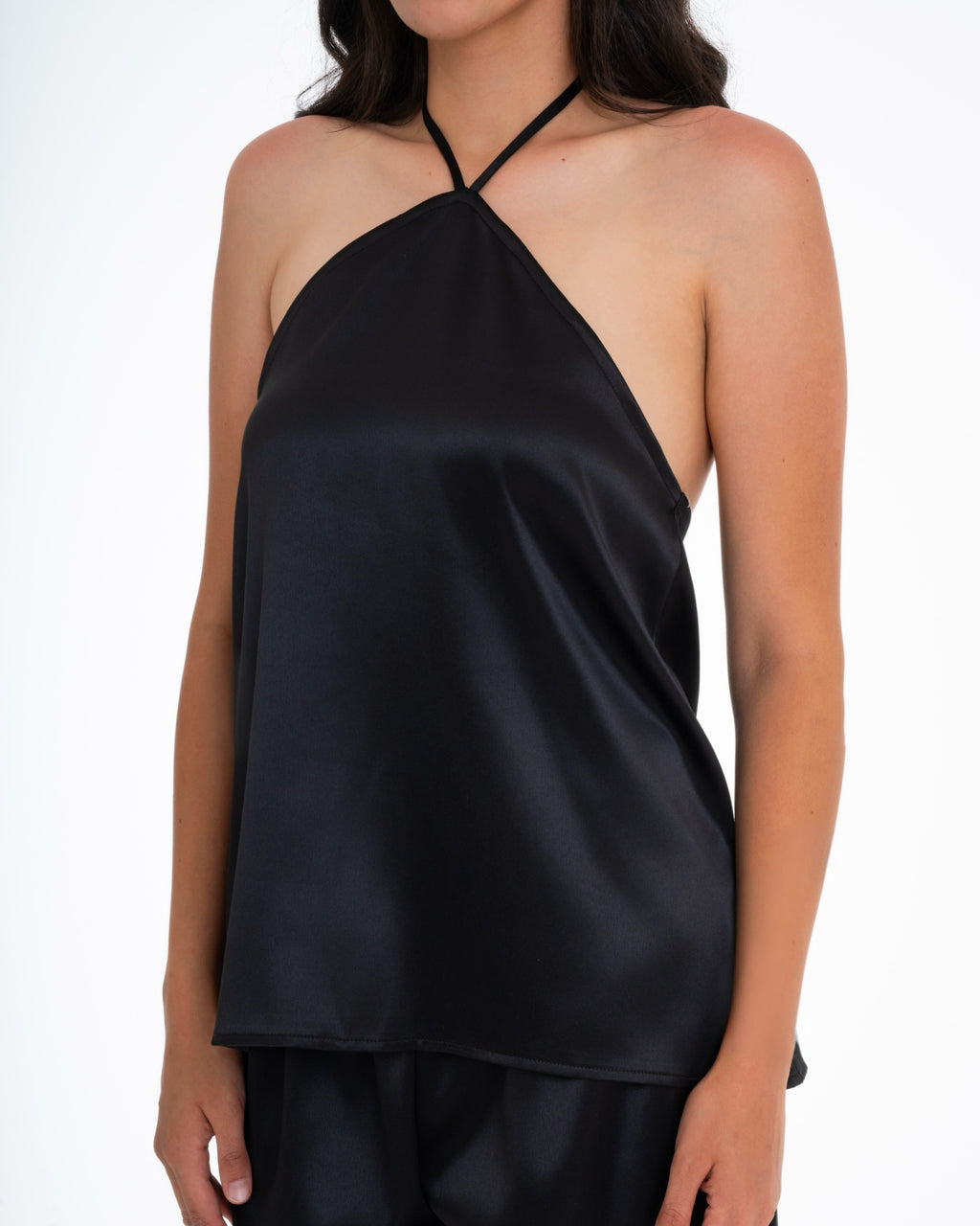 The Black Satin Set