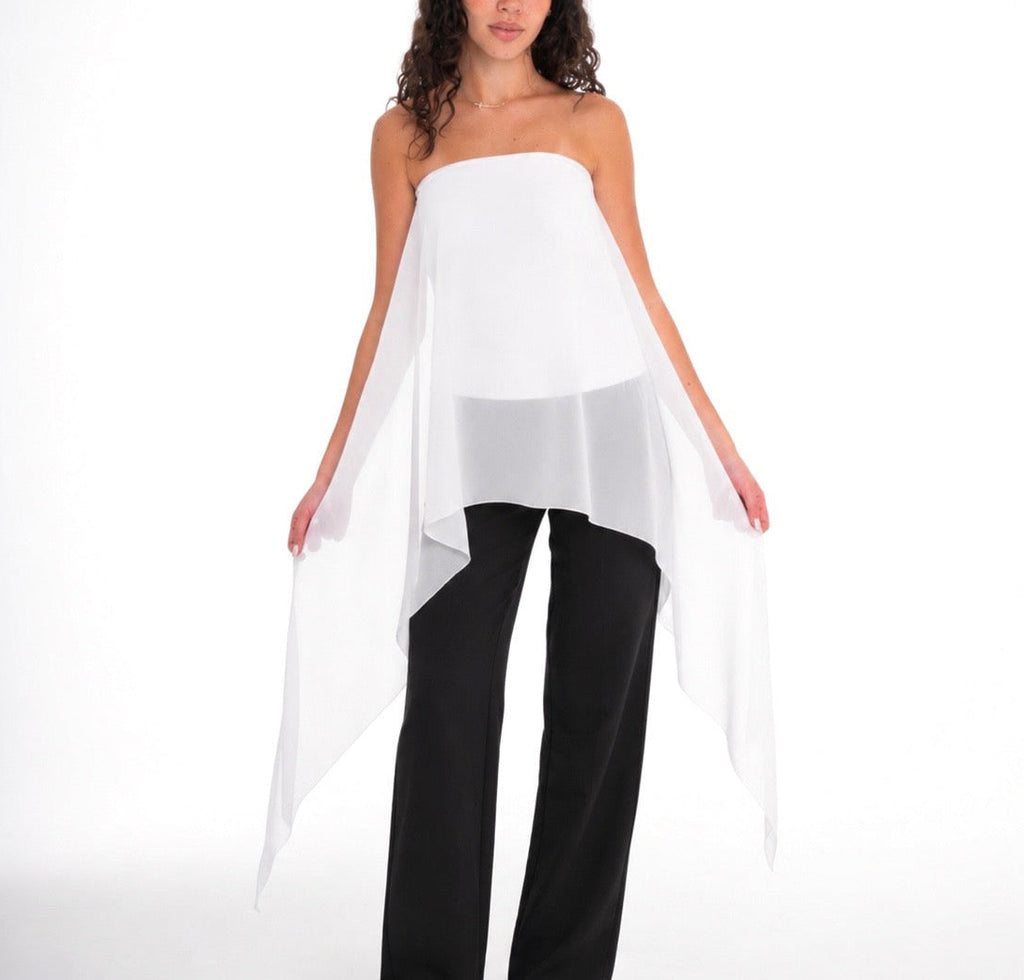 White Chiffon Top