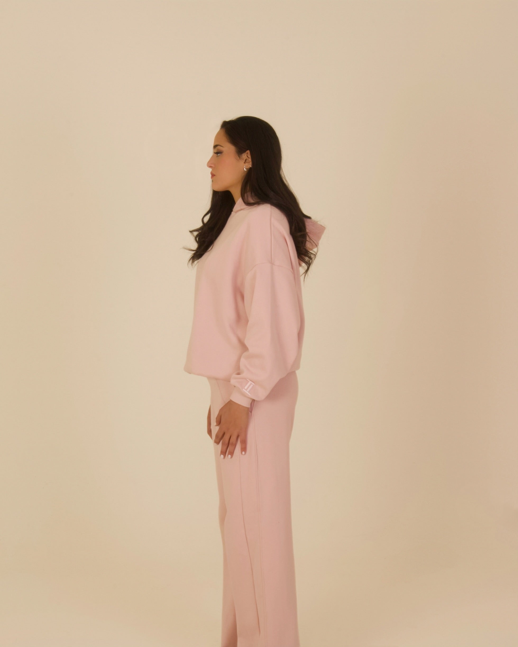 Pastel Pink Hoodie Set