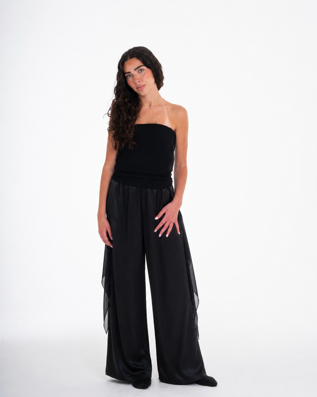 Black Chiffon Top