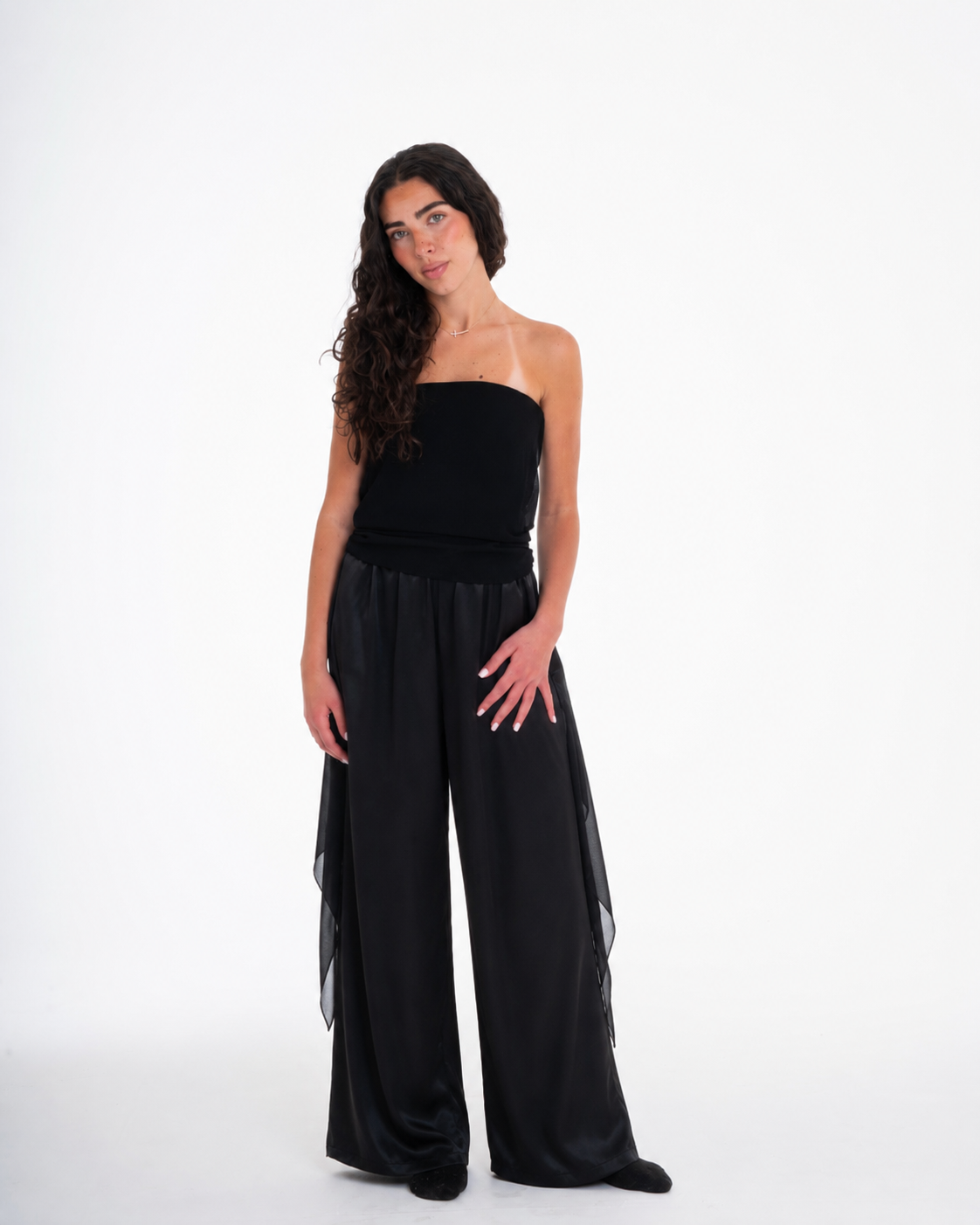 Black Chiffon Top