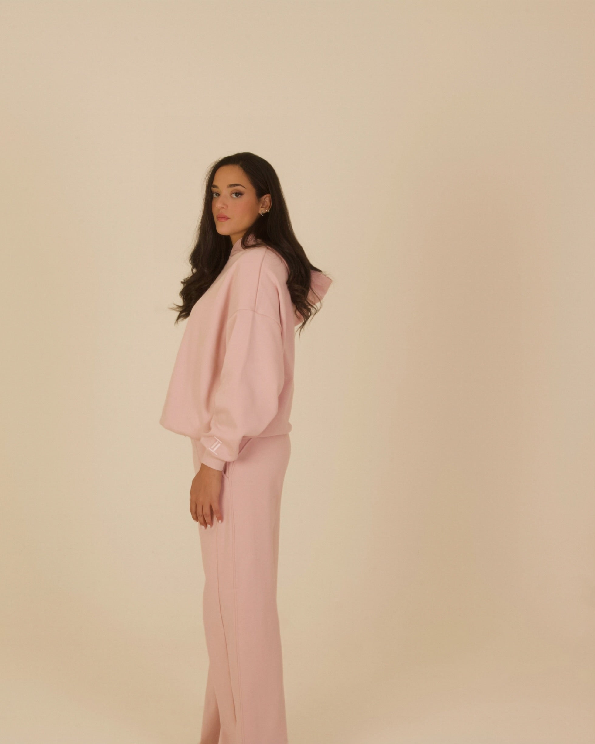 Pastel Pink Hoodie Set