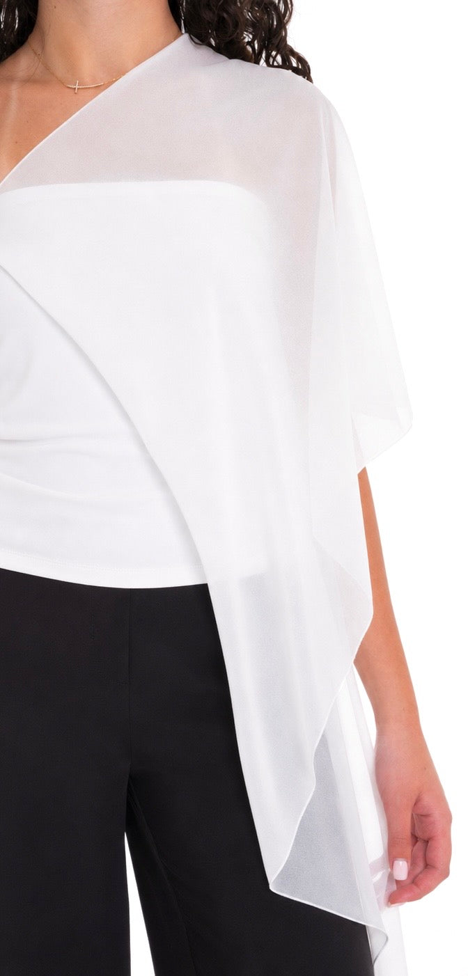 White Chiffon Top