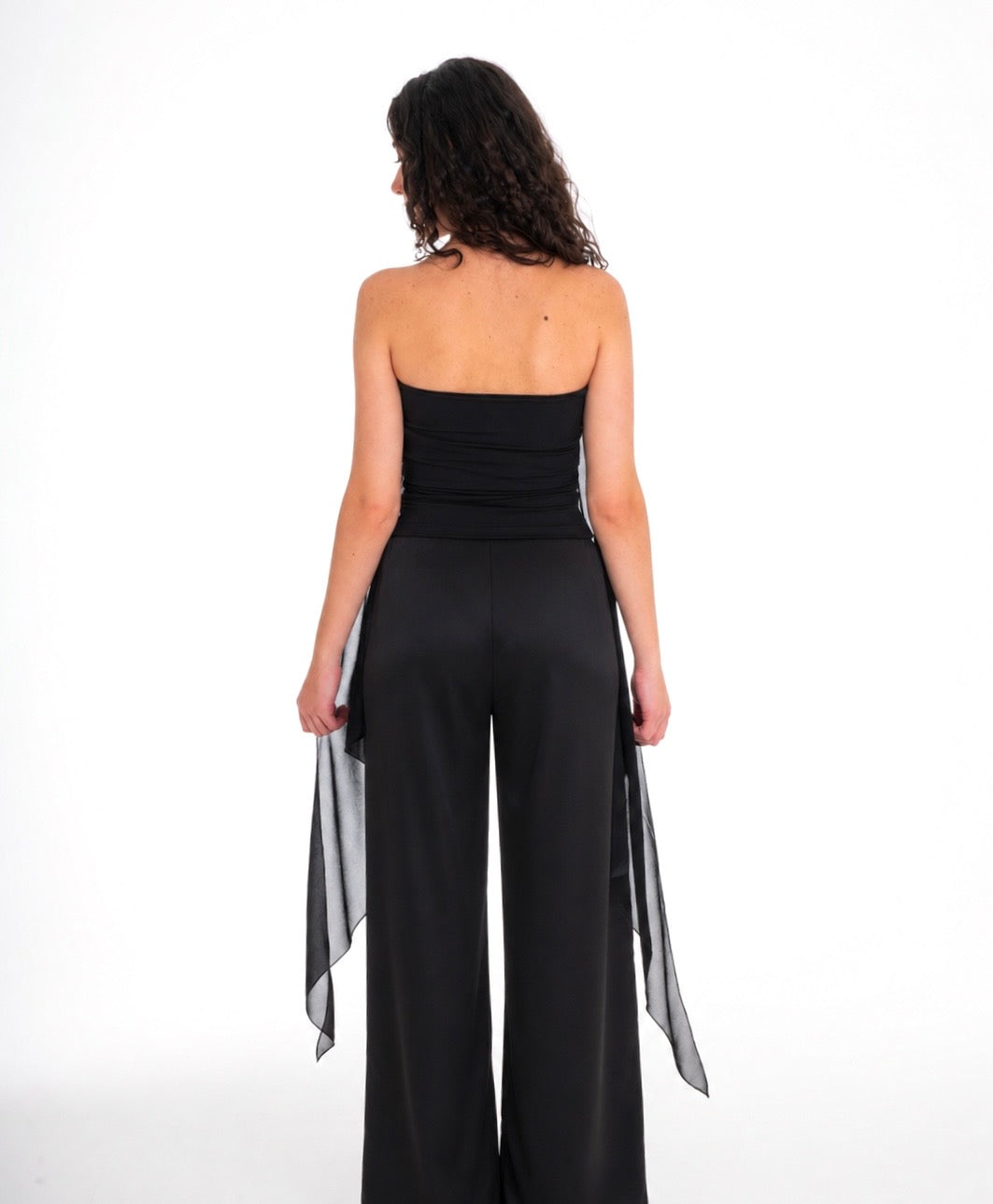Black Chiffon Top