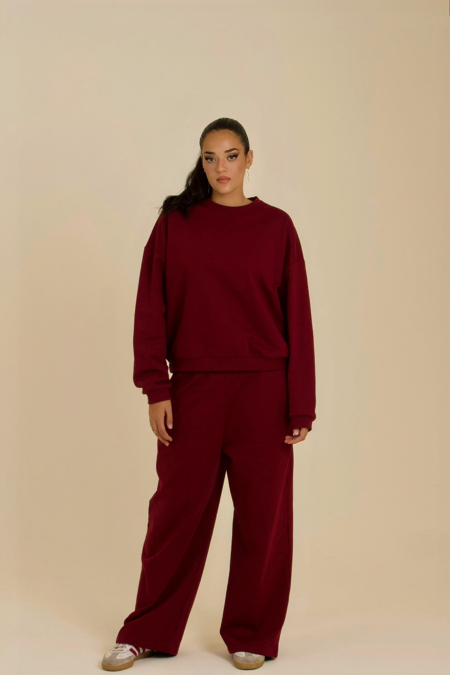 Burgundy Long-Sleeve Set