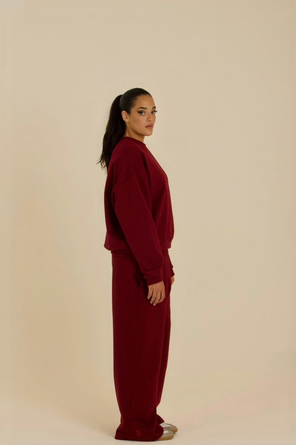 Burgundy Long-Sleeve Set
