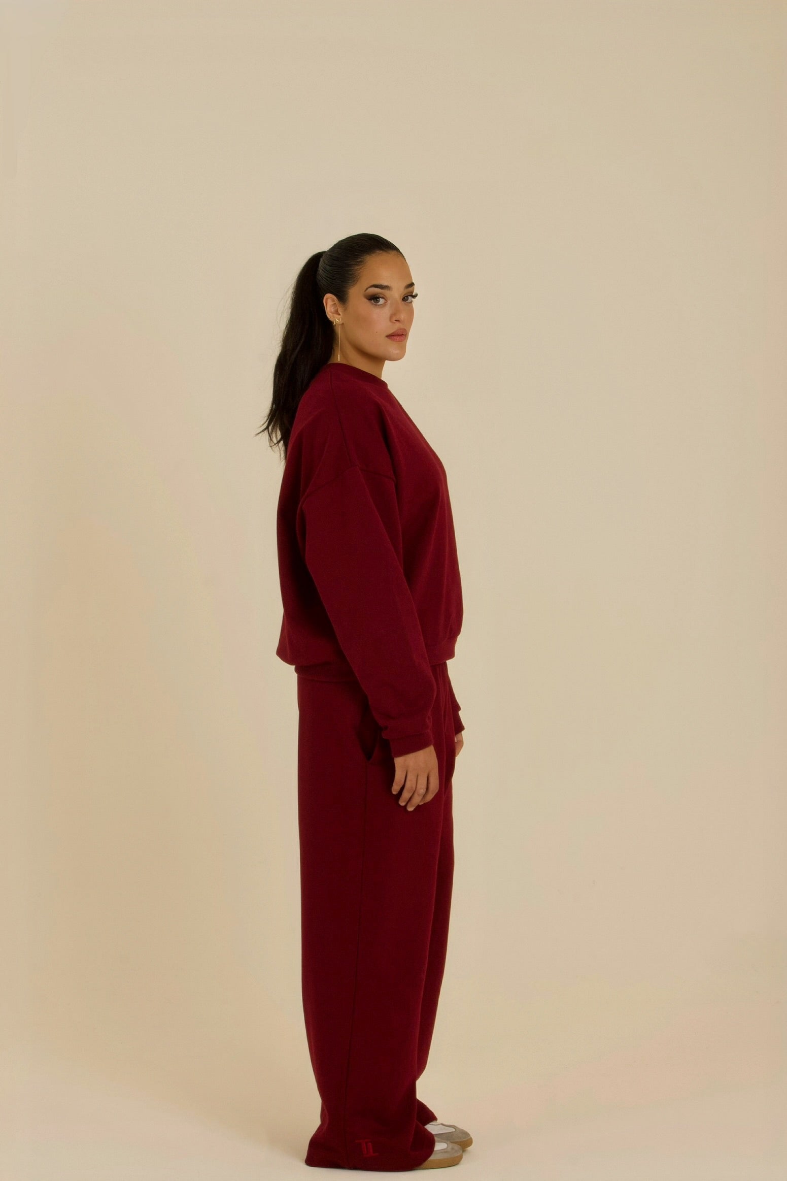 Burgundy Long-Sleeve Set