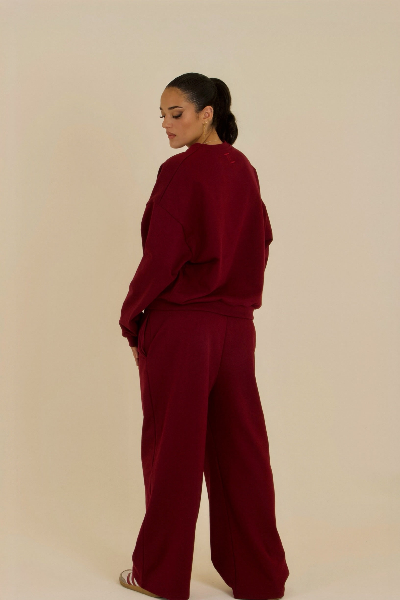 Burgundy Long-Sleeve Set