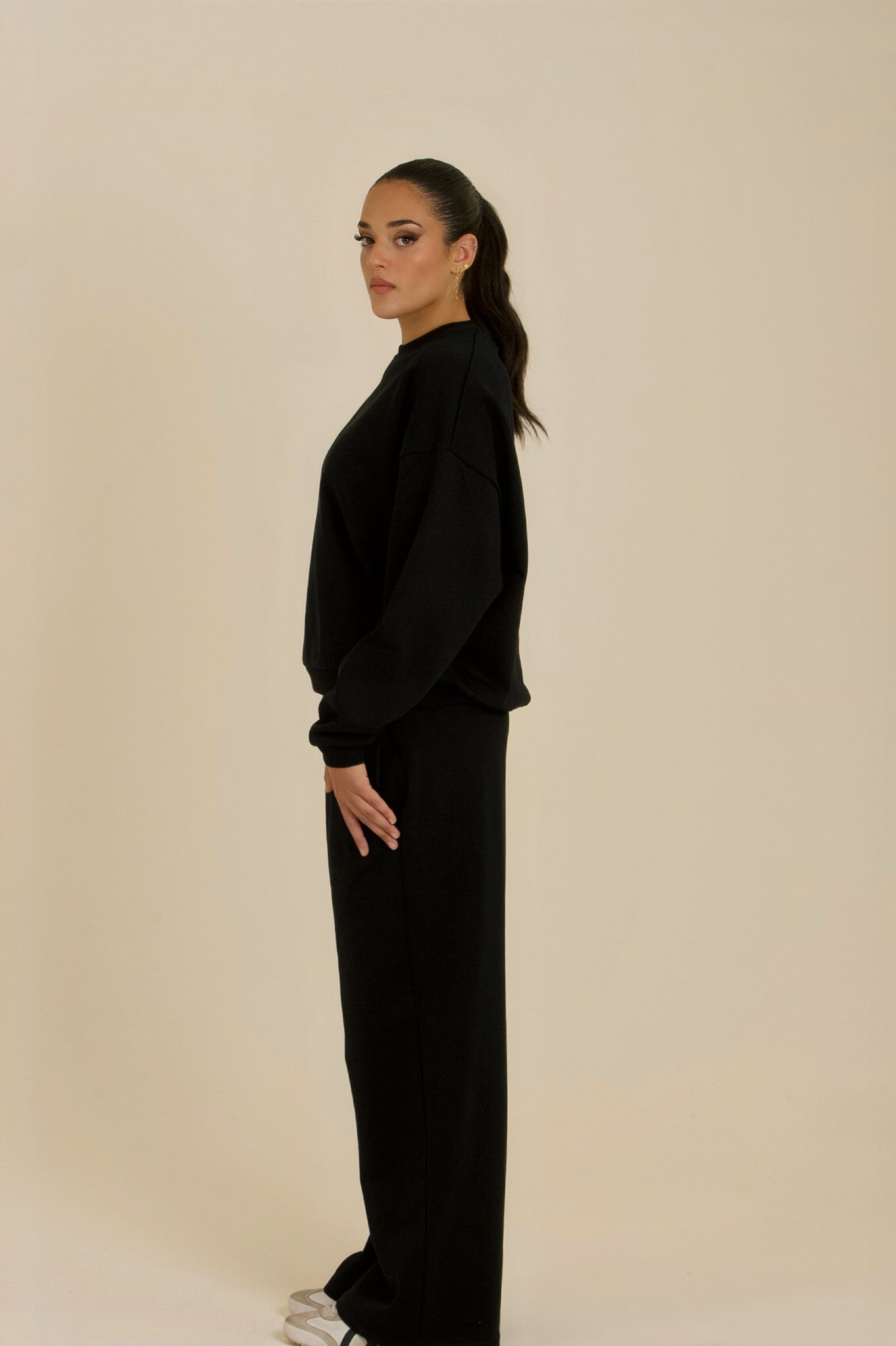 Black Long-Sleeve Set