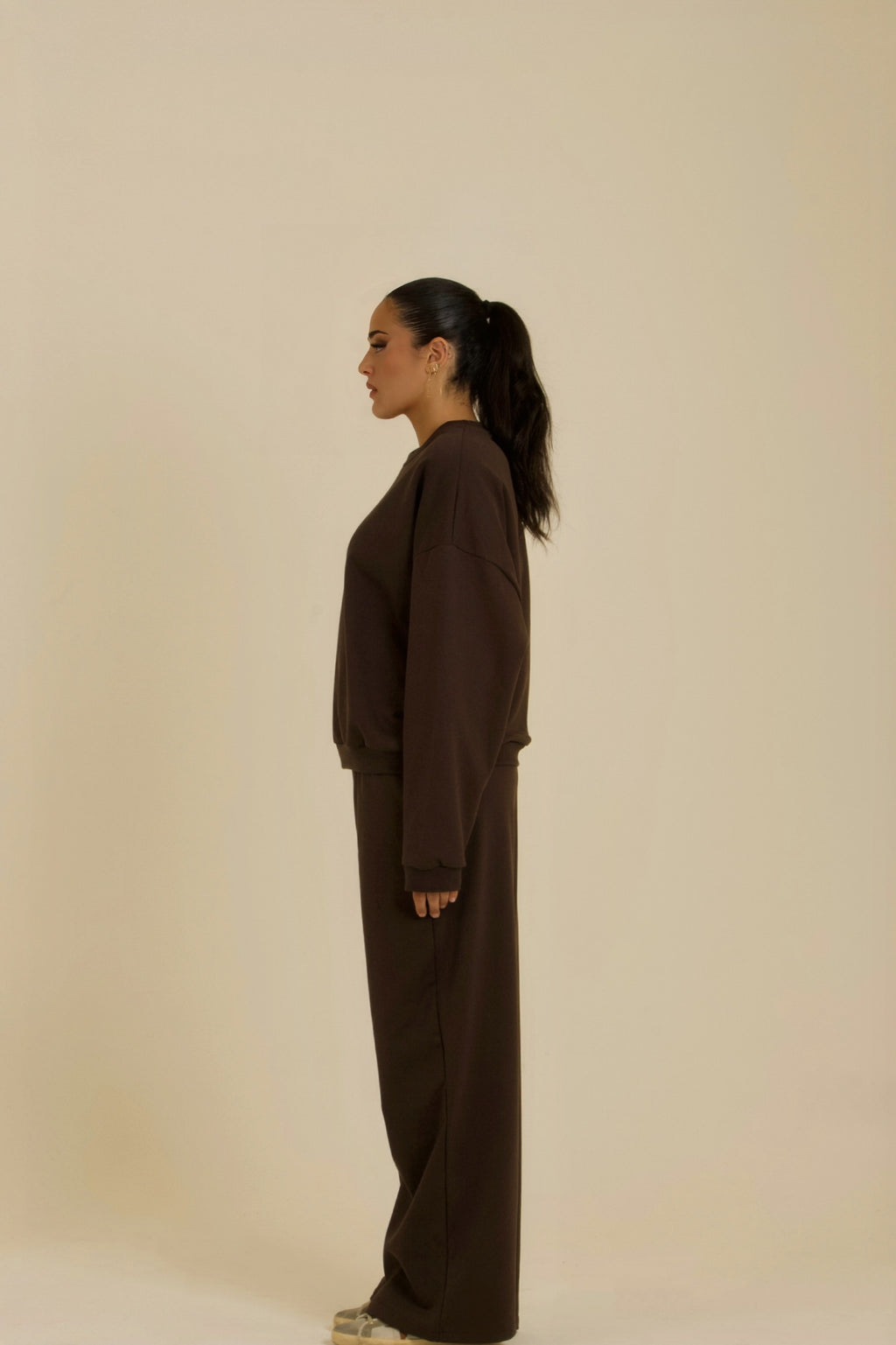 Brown Long-Sleeve Set