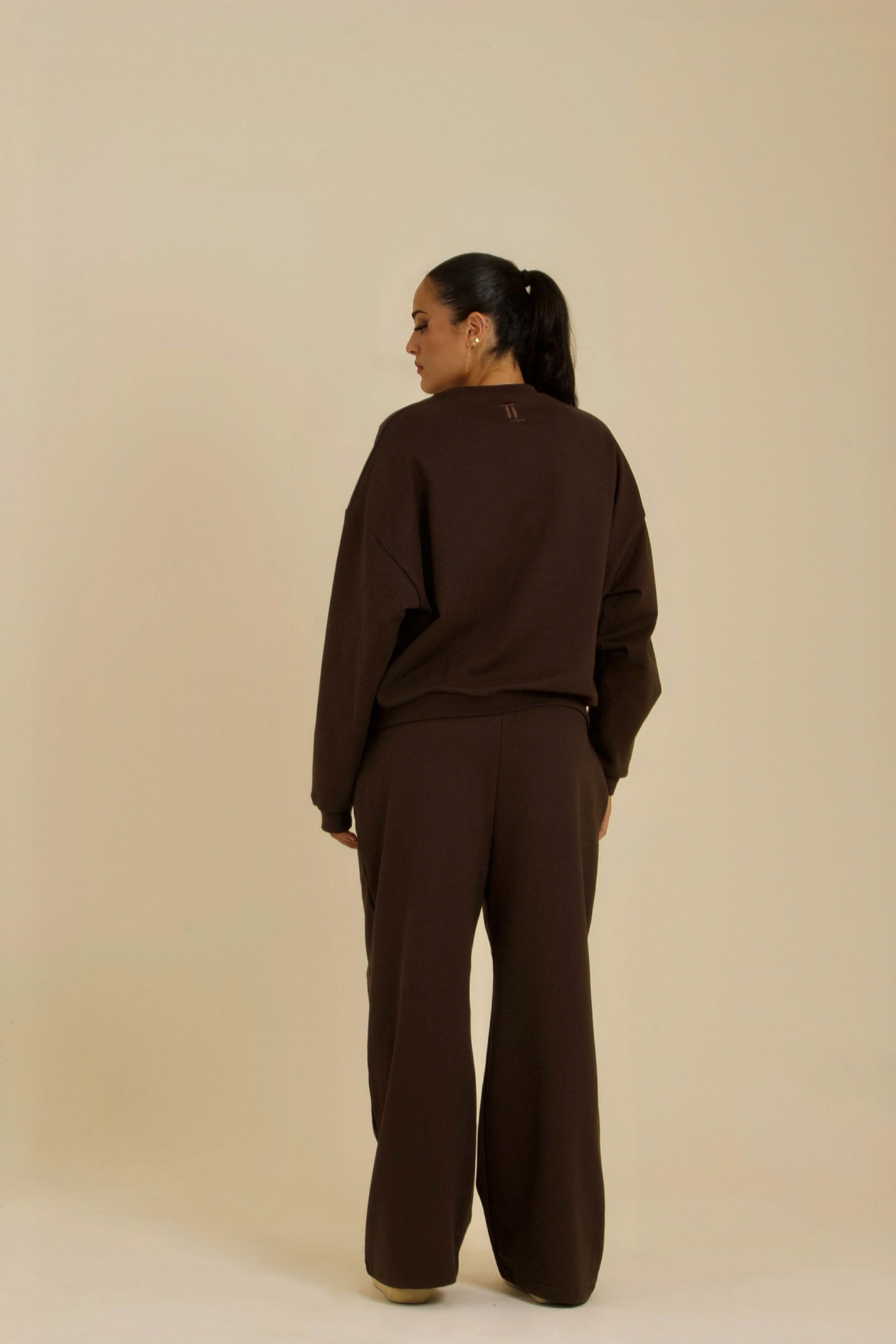 Brown Long-Sleeve Set
