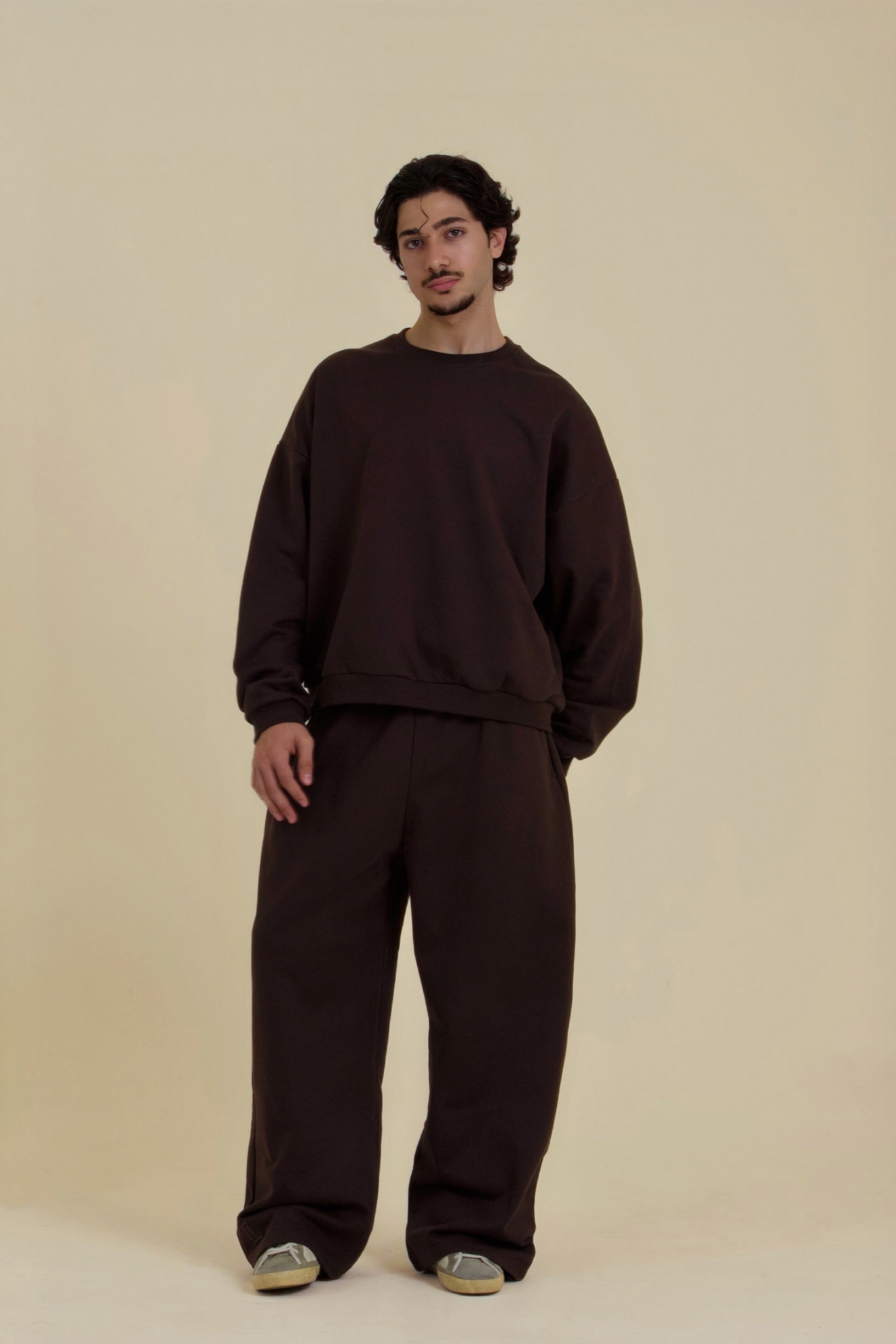 Brown Long-Sleeve Set