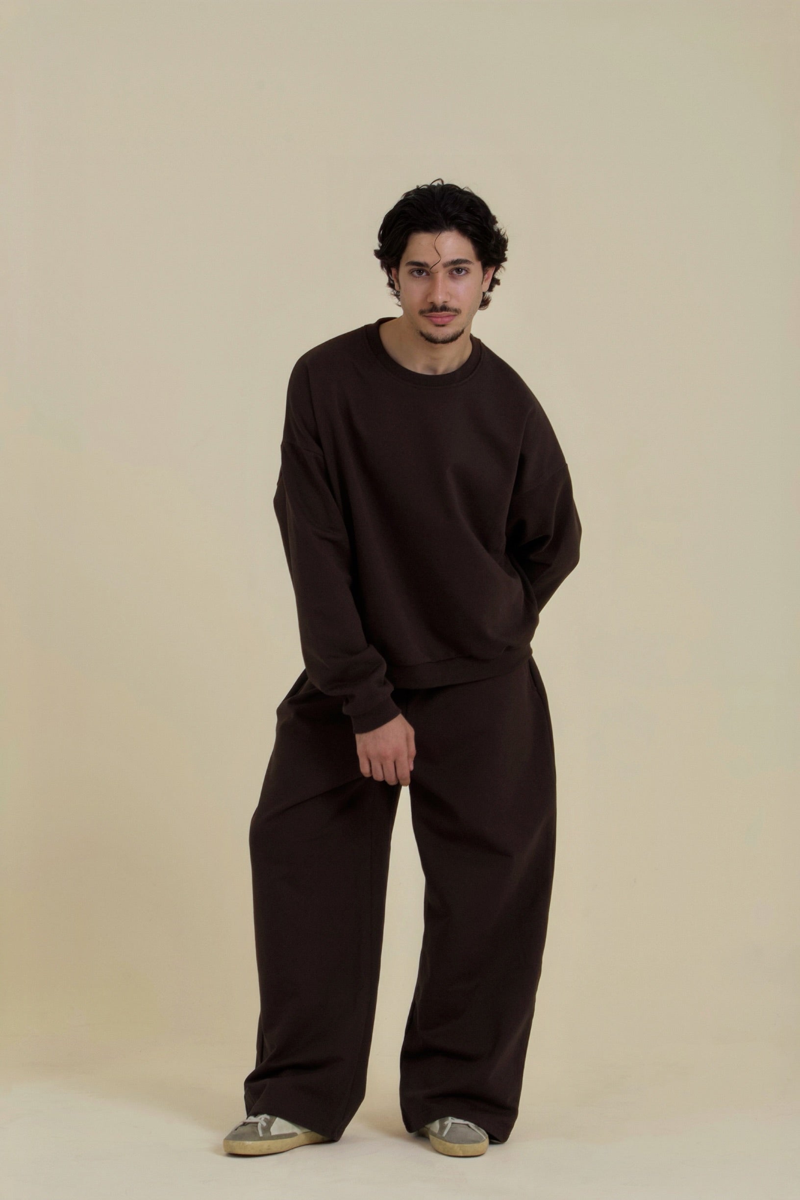 Brown Long-Sleeve Set